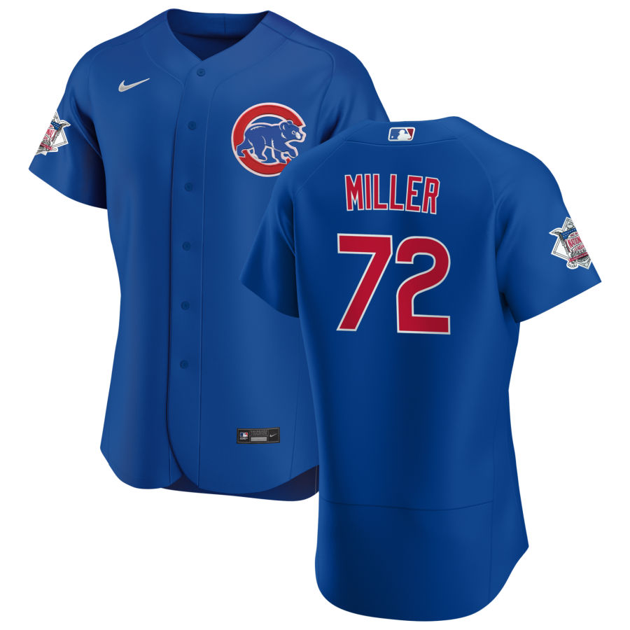 Chicago Cubs #72 Tyson Miller Men Nike Royal Alternate 2020 Authentic Player Jersey
